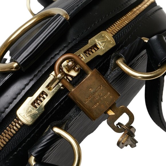 LOUIS VUITTON Black Leather Backpack - Picture 9 of 13